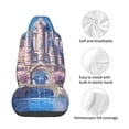 thumbnail image 4 of Honeii Majestic Fantasy Castle Print Car Seat Cover,Car Interior Covers,Universal Fit Seat Protector, Compatible with Most Cars, SUVs, Trucks, and Vans, 4 of 5