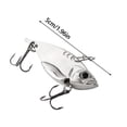 thumbnail image 6 of YYDENG Metal VIB Fishing Lure 4cm 4.5cm 5cm 5.7cm, Realistic 3D Fish Shape Hard Bait With Treble Hooks, Vibration Swimbait For Freshwater Saltwater Angling, 6 of 9