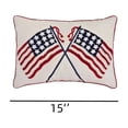 thumbnail image 3 of TTJ Patriotic Throw Pillow Flag-Print Decorative Accent Cushion Soft Comfortable Sleep Support Red White Blue Americana 4th Of July Living Room Bedroom Porch Festive Pillow, 3 of 8