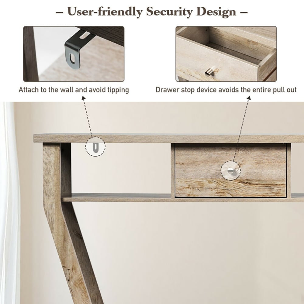 YYAo Console Table, Entryway Table, Console Sofa Table, Display Shelf,Modern Sofa Accent Table with Drawer-Gray