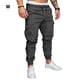 thumbnail image 5 of Sonducket Pantalones de hombre Casual Color sólido reemplazo elegante lavable cordón cintura media pantalón largo ropa gris oscuro M Type2 NO2, 5 of 6