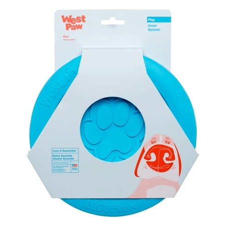 UPC: 0747473621348 | West Paw Zogoflex Zisc Large 8.5  Dog Toy Aqua