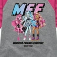 thumbnail image 3 of Monster High - M.F.F Monster Friends Forever - Toddler & Youth Girls Raglan T-Shirt, 3 of 5