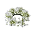 thumbnail image 5 of ERTZAE&nbsp;Spring Gypsophila Artificial Candle Wreath,Flower Candle Holder Wreath,Tabletop Decoration for Spring Home,Faux Gypsophila Candle Ring,Wreath for Pillar Candles,Fresh Spring Table Accent, 5 of 9