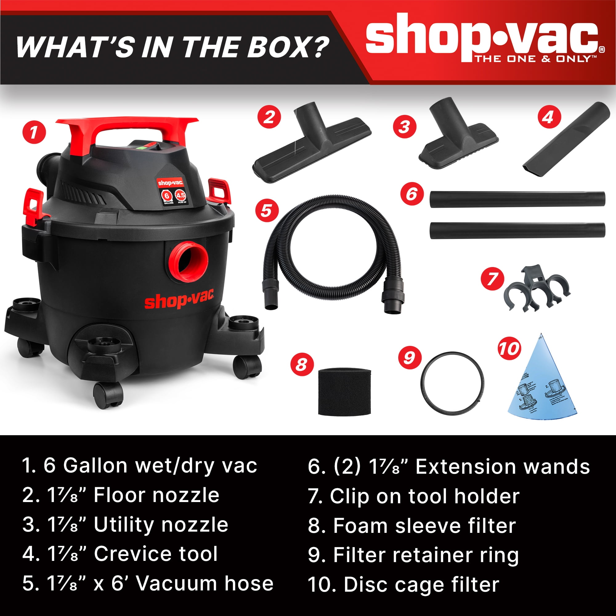 Shop-Vac 6G 4.5HP Wet Dry Vac