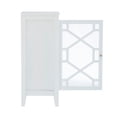 thumbnail image 6 of Linon Campbell Single Door Glass Front Cabinet with 3 Shelves, White Finish, 6 of 14