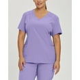 thumbnail image 5 of fit by white cross women's v-neck racer back detail top- navy- x-large, 5 of 10