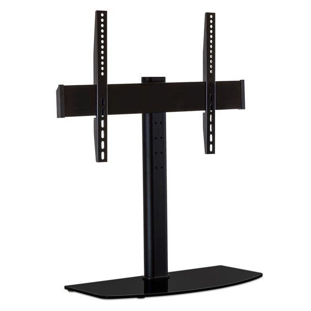 MountIt! Universal Tabletop TV Stand Base with Height Adjustable TV