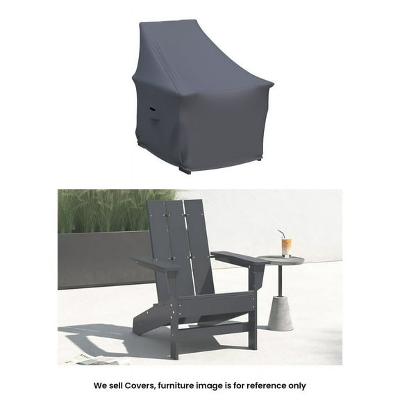 Covers & all Adirondack Chair Covers for Ratcliff Patio Chairs, Water-Repellent UV-Resistant Polyester with Secure Tie-Downs