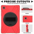 thumbnail image 2 of XYX Case for Samsung Galaxy Tab A7 10.4 inch SM-T500/SM-T505 with 360 Degree Rotating, Hand Strap, Shoulder Strap, Red, 2 of 7