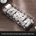 thumbnail image 3 of Cable Case Space Saving Wires Container Craftsmanship Earphone Containing Wire Organizer Management Bin Anti-dust Storage Box 26*9*5.5cm L, 3 of 7