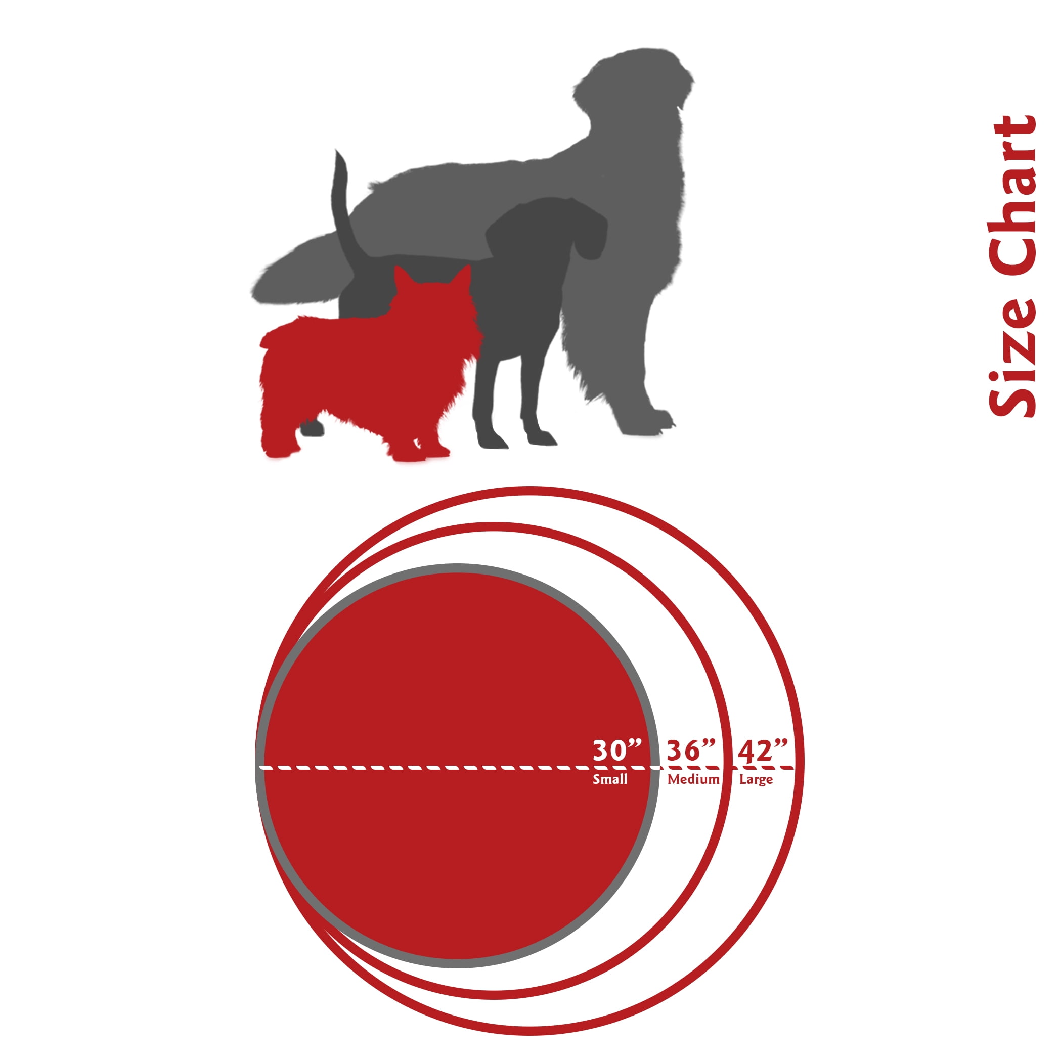 Majestic Pet Links Round Dog Bed Treated Polyester Removable Cover Machine Washable