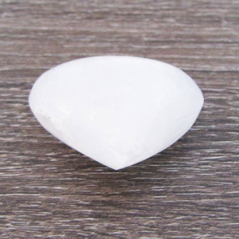 Clear Selenite Crystal Stone Heart Negative Energy Balance Chakra Healing Rock Clear Selenite Crystal Stone Heart Negative Energy Balance Chakra Healing Rock