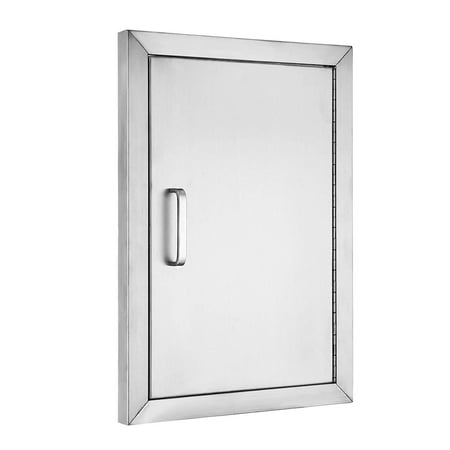 Single Door To Patio BestEquip BBQ Island 304 Stainless Door Single Access BBQ Door 14x20inch Single Door Flush Mount ()