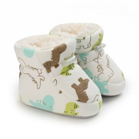 

Baby Girls Snow Boots Winter Booties Infant Toddler Newborn Crib Shoes 0-18M