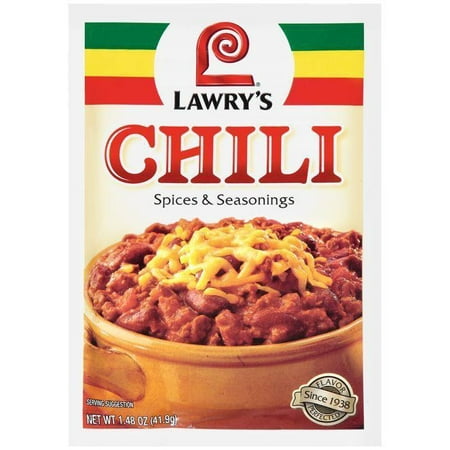 Dry Seasoning Chili Lawry's Spices & Seasonings 1.48 Oz Packet (Pack of
