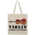 thumbnail image 3 of Inktastic Violin Humor Music Tote Bag, 3 of 5