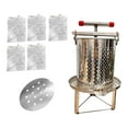 thumbnail image 4 of Tnarru Honey Extractor Fruit Press Stable Base Manual Multifunctional Crusher Making for Vinasse Honeycomb Olive Oil Grape 5 Filtration Meshes, 4 of 8