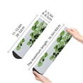 thumbnail image 4 of Pofeuu Watercolor Green Leaves Print 30cm Socks, Adult Running Hiking Socks for Youth and Adult, 4 of 7