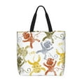 thumbnail image 1 of Easygdp Cartoon Monkey Bolsa Tote para Mujer, Bolso de Hombro para Trabajo, Playa, Viajes, Compras y Supermercado, 1 of 6