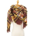 thumbnail image 3 of EnJoCho Floral Patterned Neck Scarf For Women Women'S Cozy Triangle Neck Warmers Ladies' Plaid New Thorn Square Scarf Ladies' Plaid Triangle Scarf Geometric Patterned Scarves For A Modern Look, 3 of 3