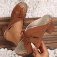 thumbnail image 1 of Tranfacy Chaussures d'Été, Chaussures Habillées pour Femmes, Pantoufles Confort Décontractées à Bout Rond pour Femmes, Pantoufles de Plage Décontractées, 1 of 4
