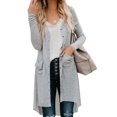 thumbnail image 1 of Cardigan Femme Gris clair / gris / kaki / abricot / rouge, 1 of 12