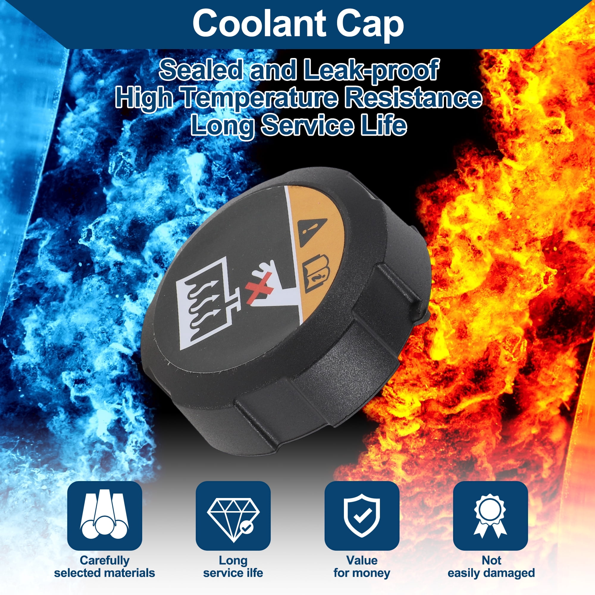 Unique Bargains Coolant Cap for Hyundai Tucson Elantra Veloster Kona 2019