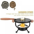 thumbnail image 2 of Stamp Wax Seal Kits with Wooden Handle, Warmer, Melting Spoo for Letter Enelope Stamp, 2 of 6