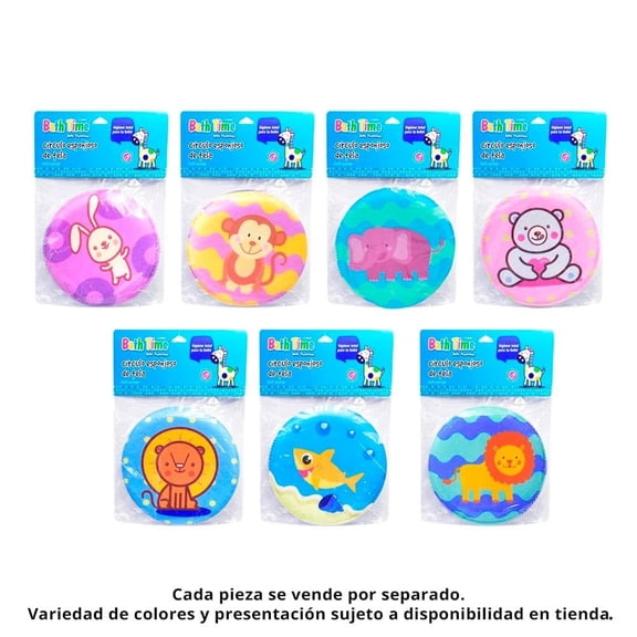 Esponja Circular de Tela para Bebé Taio Bath Time Varios Modelos 1 Pza.
