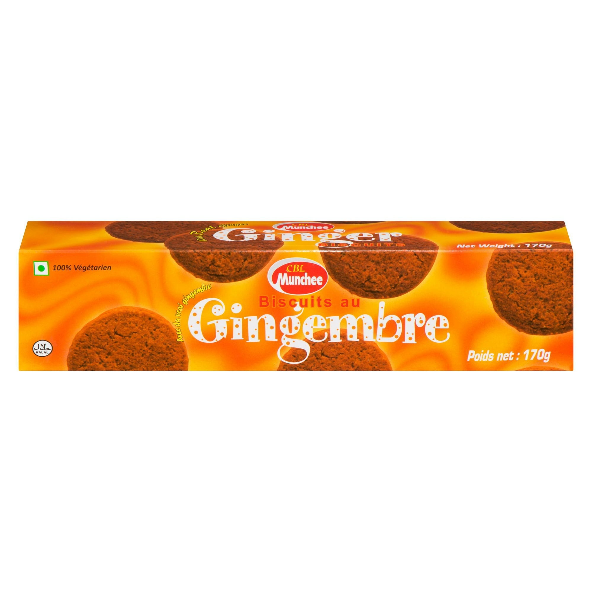 Biscuits de gingembre Munchee, 170g Boîte Biscuits de gingembre Munchee, 170g Boîte