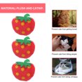 thumbnail image 4 of 10 piezas de peluche de fresa simulada, juguete para morder y masticar para mascotas, divertido juguete de peluche para mascotas, decoración del hogar para gatos., 4 of 7
