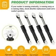 thumbnail image 4 of 4pcs Whirlpool Shock Absorber 8182812 W10015830 - W10822553 - PS11723173, 4 of 12