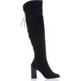 thumbnail image 4 of Womens Steve Madden Novela Over-the-Knee Boots, Black Suede, 4 of 6