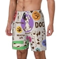 thumbnail image 2 of Haiem Dog Doing Yoga Mens Swim Trunks with Compression Liner 2 in 1 Swimming Shorts Stretch Swimwear Quick Dry,Board Shorts-Large, 2 of 9