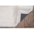 thumbnail image 4 of Linon Maven Faux Rabbit White 5' X 7' Rectangle Area Rug RUGFR0257, 4 of 6