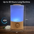 thumbnail image 3 of BlueHills 2000 ml Premium Essential Oil Diffuser Humidifier Extra Large Capacity - Wood Grain - E005, 3 of 10
