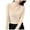 Beige, variant on WTXUE Base Layers Long Sleeve, Mock Neck Women Slim Solid Mock Turtleneck Blouse Slim Stretchy Layer Tee Shirts Solid Casual Tops for Women