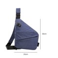 thumbnail image 4 of Bolsa de pecho para hombre de mensajero Oxford segura para senderismo Montañismo (Azul L) Ehuebsd Para Estrenar, 4 of 8