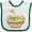 White and Green, variant on Inktastic Nachos Partying in Guacamole Boys or Girls Baby Bib