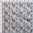 thumbnail image 4 of oneOone Rayon Light Blue Fabric Beach Fabric For Sewing Printed Craft Fabric By The Yard 56 Inch Wide, 4 of 4