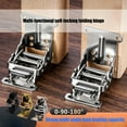 thumbnail image 2 of YIEMEEN 2pcs Practical Locking Folding Hinges Convenient for Cabinets and Window Gate, 2 of 13