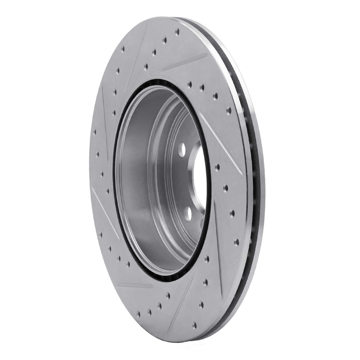 Dynamic Friction Company 631-31109R DFC Brake Rotor - Drilled And Slotted - Silver