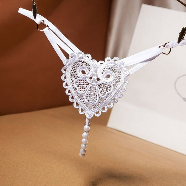 Tangas sensuales con bordado floral para mujer: bragas masajeadoras ultrafinas, transparentes y con perlas para lencería y ropa interior cómodas.