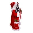 thumbnail image 2 of Kurt Adler 17 Inch Kringle Christmas Candy Cane and Tree Santa, Red, 2 of 7