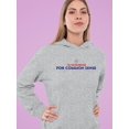thumbnail image 2 of Tested Positive For Common Sense Hoodie Women's, 2 of 4