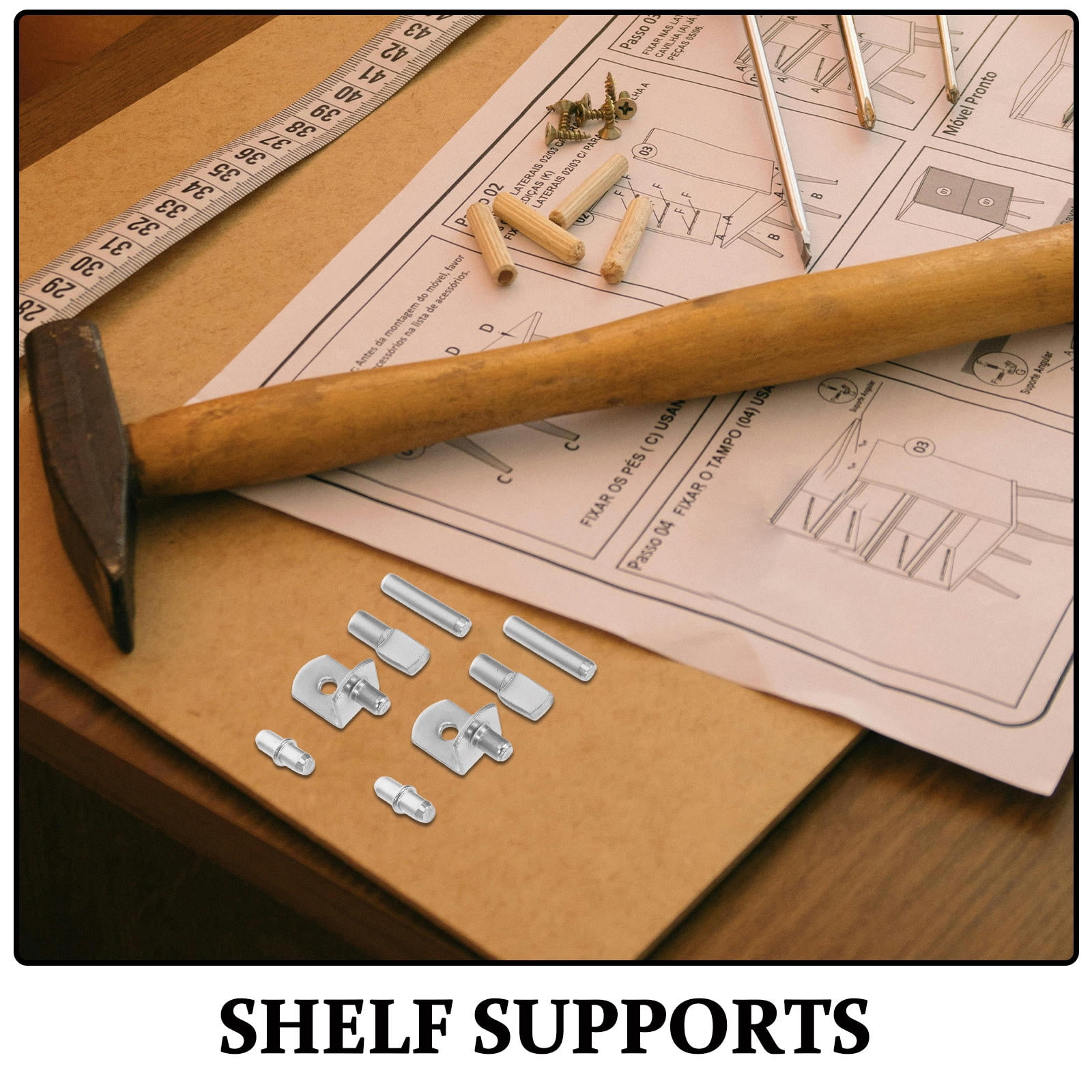 MLINS 200pcs Cabinet Shelf Support Pegs Brackets Closet Bracket Support Pins Shelf Holders For Shelves Shelf Supports Shelf Holders For Cabinets Shelf Pegs Shelf Brackets Shelf Pins