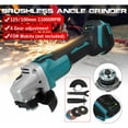 thumbnail image 3 of Amoladora angular inalámbrica de 125 mm, 18 V y 4 velocidades para batería Makita + accesorios (solo máquina), 3 of 3