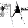 thumbnail image 4 of Fjpacemt 22" Sissy Bar Backrest Pad Luggage Rack for Motorcycle Harley Road King Street Glide 09-24, 4 of 9
