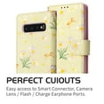 thumbnail image 5 of Allytech Compatible with Samsung Galaxy S10 Wallet Case for Women, Premium PU Leather Flip Cover with Card Holder and Kickstand Protective Phone Case for Samsung Galaxy S10, Yellow Daisy, 5 of 6